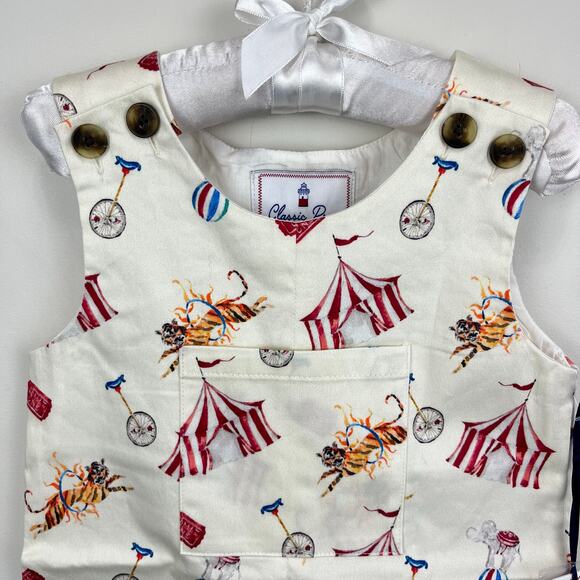Classic Prep Childrenswear James Shortall Romper Circus Print 18-24 Months NWT - Picture 2 of 8